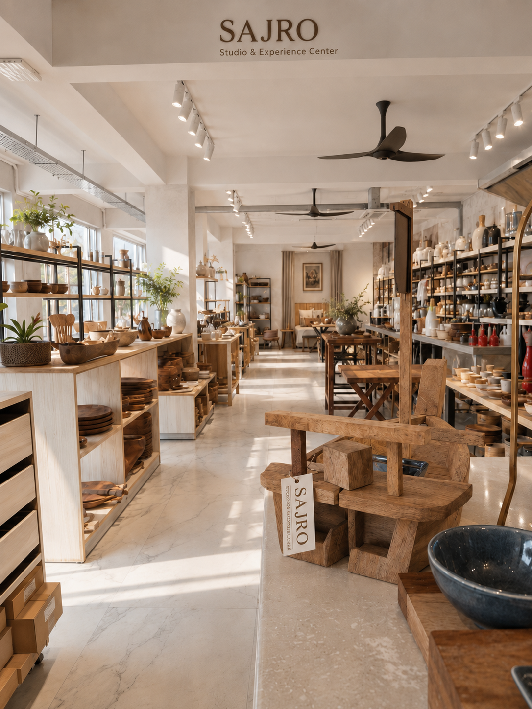 The SAJRO showroom